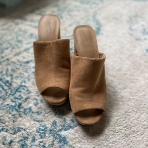 Suede Platform Sandal